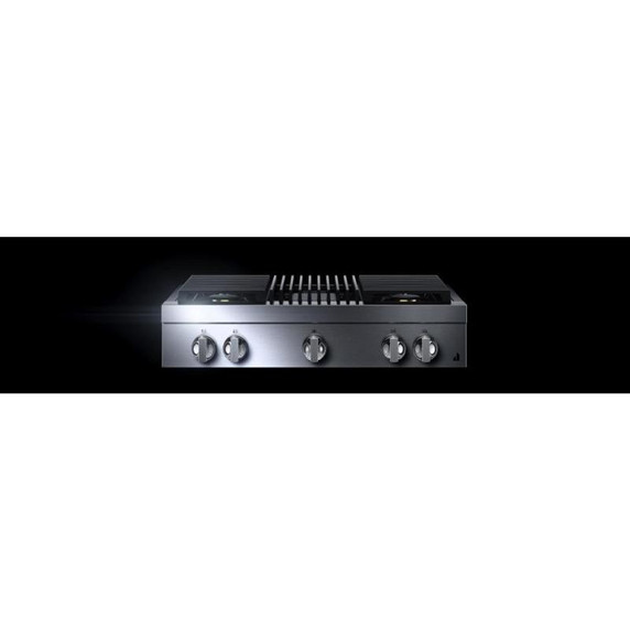 Jennair® 36" NOIR™ Gas Professional-Style Rangetop with Gas Grill JGCP636HM