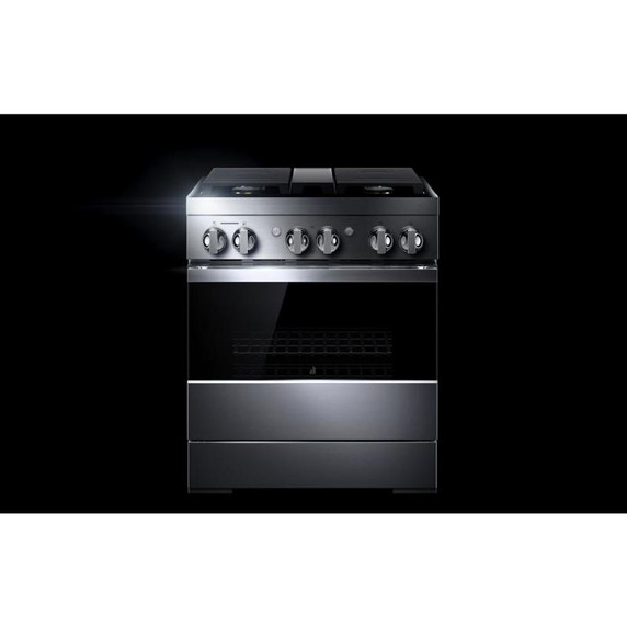 Jennair® 30" NOIR™ Dual-Fuel Professional-Style Range JDRP430HM
