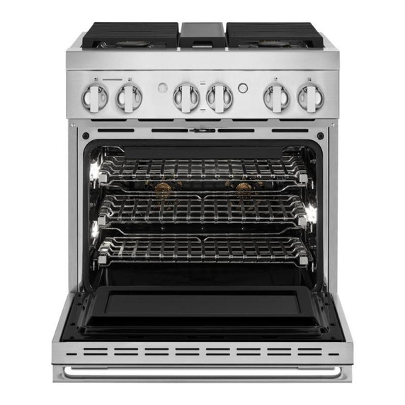 Jennair® 30" NOIR™ Dual-Fuel Professional-Style Range JDRP430HM