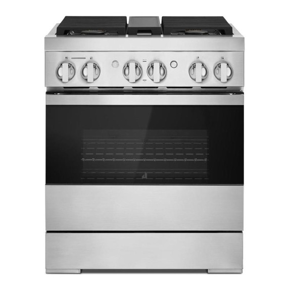 Jennair® 30" NOIR™ Dual-Fuel Professional-Style Range JDRP430HM