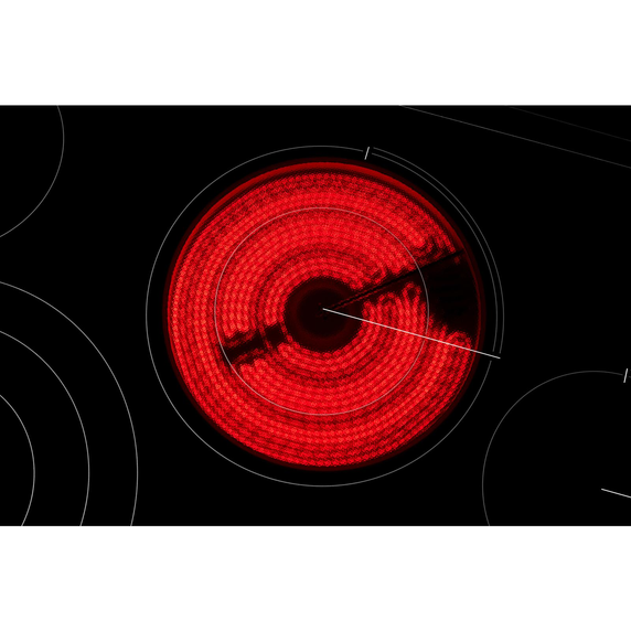 Jennair® 36 Oblivion Glass Electric Radiant Downdraft Cooktop with Tap Touch Controls JED4536KB