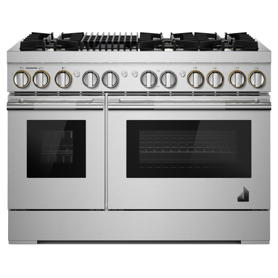 Jennair® RISE™ 48 Dual-Fuel Professional-Style Range with Grill JDRP648HL