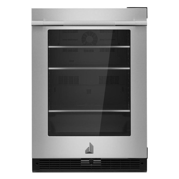 Jennair® RISE™ 24" Under Counter Glass Door Refrigerator, Right Swing JUGFR242HL