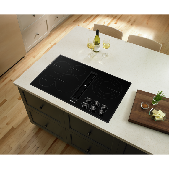 Jennair® Black Floating Glass 36 JX3™ Electric Downdraft Cooktop JED3536GB