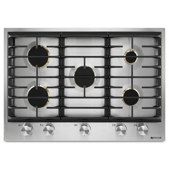 Jennair® Euro-Style 30 5-Burner Gas Cooktop JGC3530GS