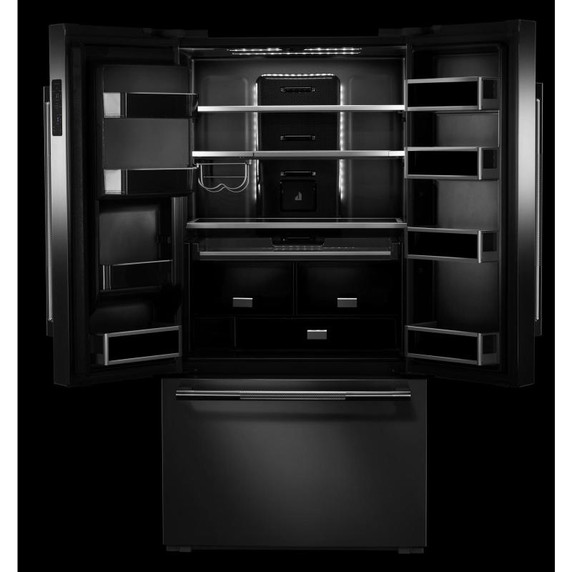 Jennair® RISE™ 72” Counter-Depth French Door Refrigerator with Obsidian Interior JFFCC72EHL Jennair® RISE™ 72” Counter-Depth French Door Refrigerator with Obsidian Interior JFFCC72EHL