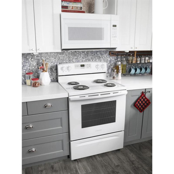 30-inch Amana® Electric Range with Self-Clean Option YACR4503SFW