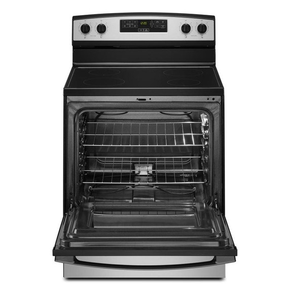 30-inch Amana® Electric Range with Extra-Large Oven Window YAER6303MMS 30-inch Amana® Electric Range with Extra-Large Oven Window YAER6303MMS