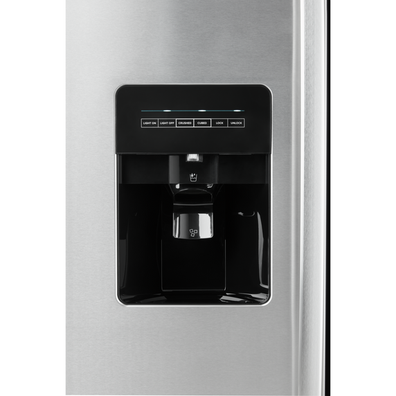 Amana® 33-inch Side-by-Side Refrigerator with Dual Pad External Ice and Water Dispenser ASI2175GRS