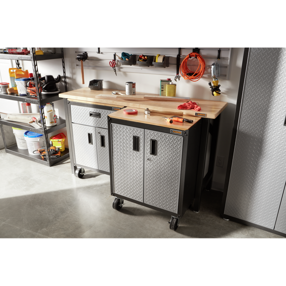 Gladiator® 66-1/2 Wide Hardwood Modular Workbench GAWB66HWGG