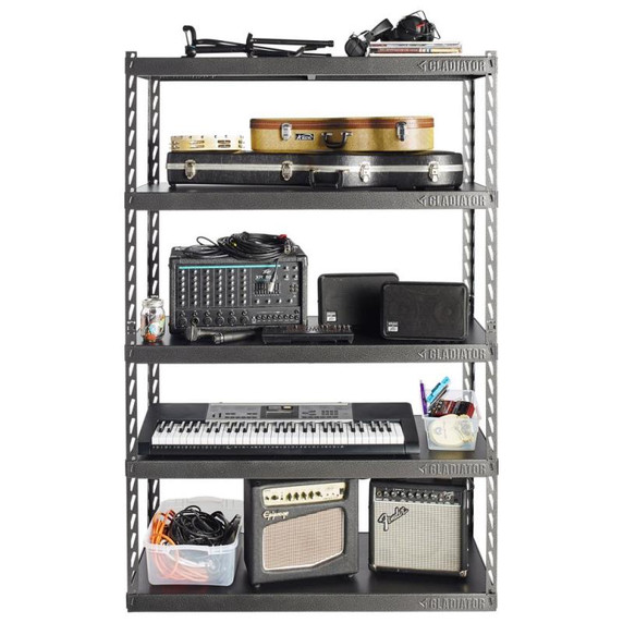 Gladiator® 48" (121.9 cm) Wide EZ Connect Rack with Five 18" (45.7 cm) Deep Shelves YGRK485TGG