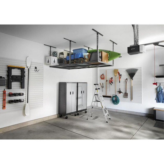 Gladiator® Overhead GearLoft™ Storage Rack 4' (121.9 cm) x 8' (243.8 cm) GALS48M4JG Gladiator® Overhead GearLoft™ Storage Rack 4' (121.9 cm) x 8' (243.8 cm) GALS48M4JG