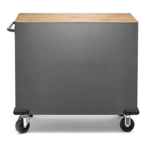 Gladiator® Premier 41 inch (104.1 cm) 9-drawer Mobile Tool Workbench with Solid Wood Top GAMT41HWJG
