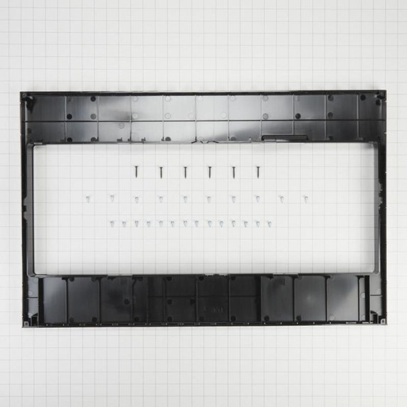 Built-In Low Profile Microwave Standard Trim Kit with Pocket Handle, Stainless Steel W11451313