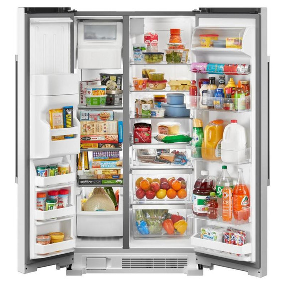 Maytag® 36-Inch Wide Side-by-Side Refrigerator - 25 Cu. Ft. MRSF4036PW