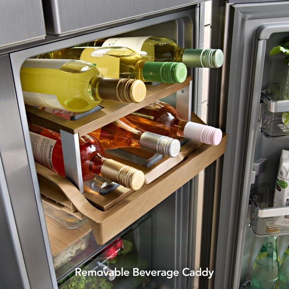 Kitchenaid® 36" Counter-Depth 19.4 Cu Ft 4-Door Refrigerator with Flexible Temperature Zone KRQC736RPS