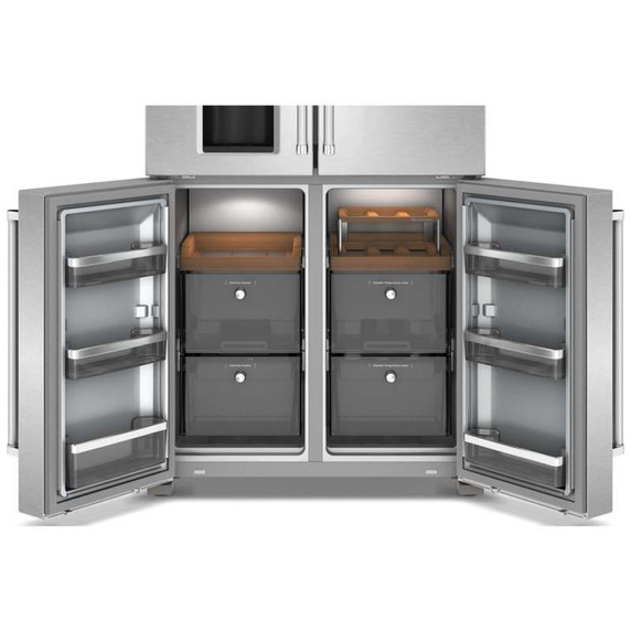 Kitchenaid® 36" Counter-Depth 19.4 Cu Ft 4-Door Refrigerator with Flexible Temperature Zone KRQC736RPS