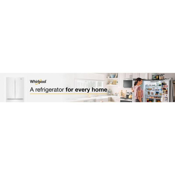 Whirlpool® 36-Inch Wide Counter-Depth French Door Bottom Mount Refrigerator - 20 cu. ft. WRFC2036RW