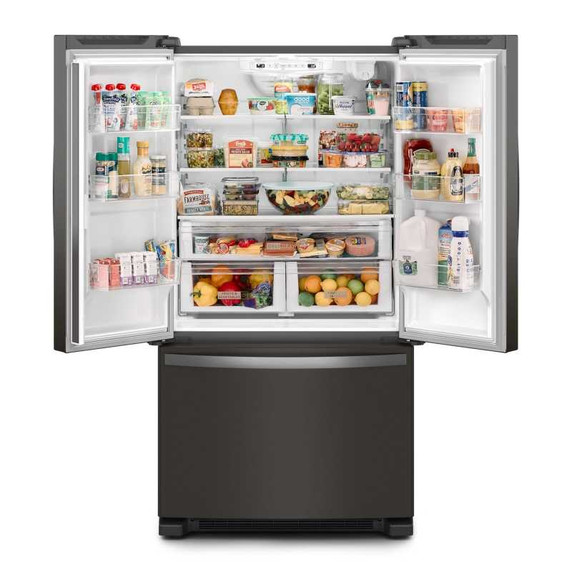 Whirlpool® 36-Inch Wide Full-Depth French Door Bottom Mount Refrigerator - 25 cu. ft. WRFF3236RV
