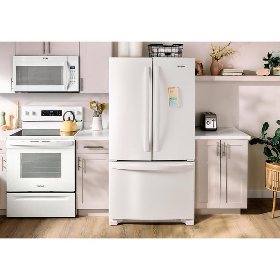 Whirlpool® 36-Inch Wide Full-Depth French Door Bottom Mount Refrigerator - 25 cu. ft. WRFF3036RW