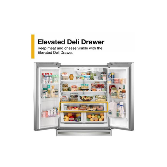 Whirlpool® 36-Inch Wide Counter-Depth French Door Bottom Mount Refrigerator - 20 cu. ft. WRFC2036RZ Whirlpool® 36-Inch Wide Counter-Depth French Door Bottom Mount Refrigerator - 20 cu. ft. WRFC2036RZ