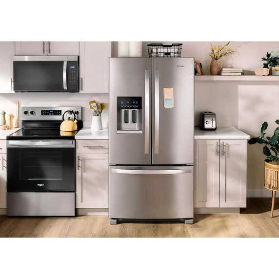 Whirlpool® 36-Inch Wide French Door Bottom Mount Refrigerator - 25 cu. ft. WRFF3436RW