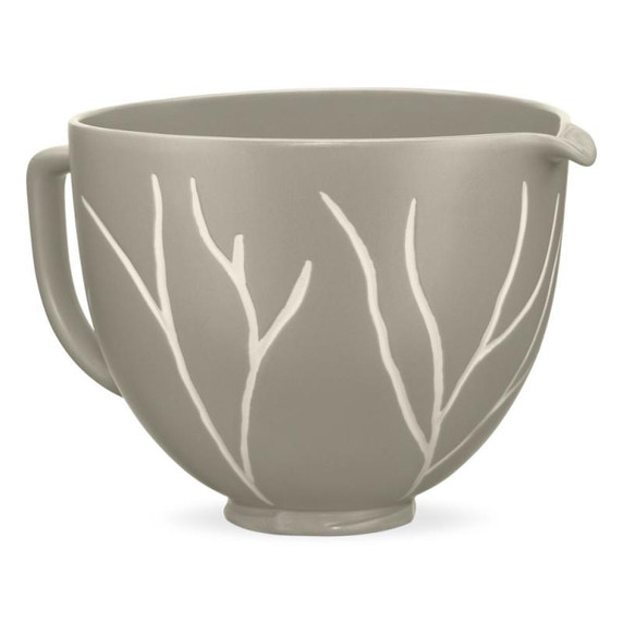 Kitchenaid® 5 Quart Bare Leaves Ceramic Bowl KSM2CB5BL Kitchenaid® 5 Quart Bare Leaves Ceramic Bowl KSM2CB5BL
