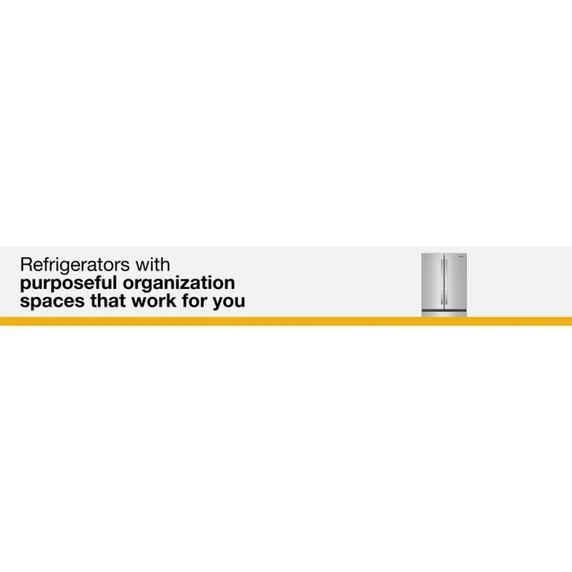 Whirlpool® 36-Inch French Door Refrigerator with Interior Water Dispenser - 31 cu. ft. WRFF3336SZ