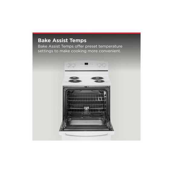 30-inch Amana® Electric Range with Bake Assist Temps ACR4303MFW 30-inch Amana® Electric Range with Bake Assist Temps ACR4303MFW