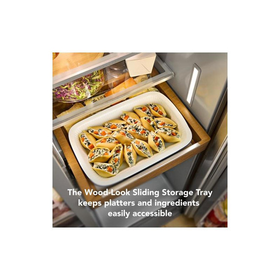 Kitchenaid® 20.8 Cu. Ft. Counter-Depth Side-by-Side Refrigerator with Exterior Ice and Water Dispenser in PrintShield™ Finish KRSC536RPS Kitchenaid® 20.8 Cu. Ft. Counter-Depth Side-by-Side Refrigerator with Exterior Ice and Water Dispenser in PrintShield™ Finish KRSC536RPS