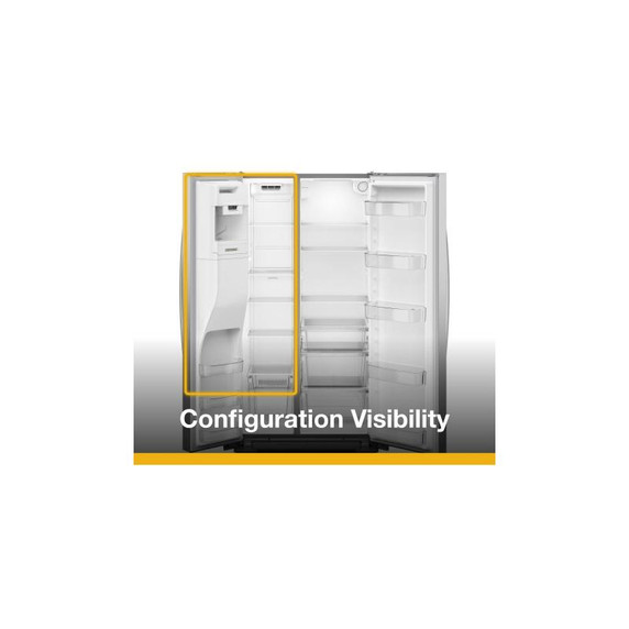 Whirlpool® 36-inch Counter Depth Side-by-Side Refrigerator with TruCool™ System WRSC5536RZ Whirlpool® 36-inch Counter Depth Side-by-Side Refrigerator with TruCool™ System WRSC5536RZ