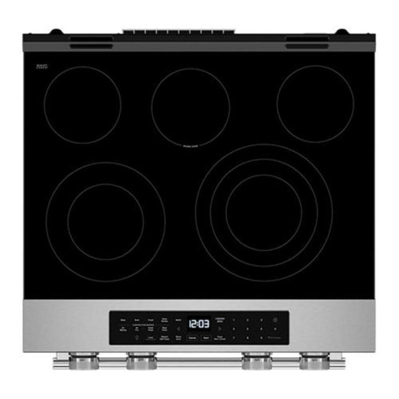 Kitchenaid® 5.3 Cu. Ft. Smart Slide-in Electric Range with Convection Cooking Modes YKSES330SPS