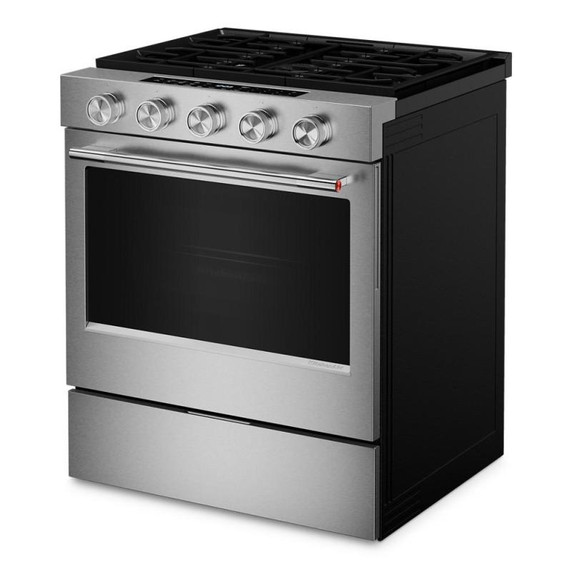 Kitchenaid® 5.0 Cu. Ft. Smart Slide-in Gas Range with Convection Cooking Modes and 2-in-1 Burner KSGS530SPS Kitchenaid® 5.0 Cu. Ft. Smart Slide-in Gas Range with Convection Cooking Modes and 2-in-1 Burner KSGS530SPS