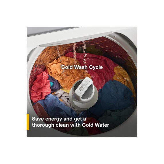 4.8 - 4.9 Cu. Ft. I.E.C. Whirlpool® Top Load Washer with 2-in-1 Removable Agitator. WTW4107SW