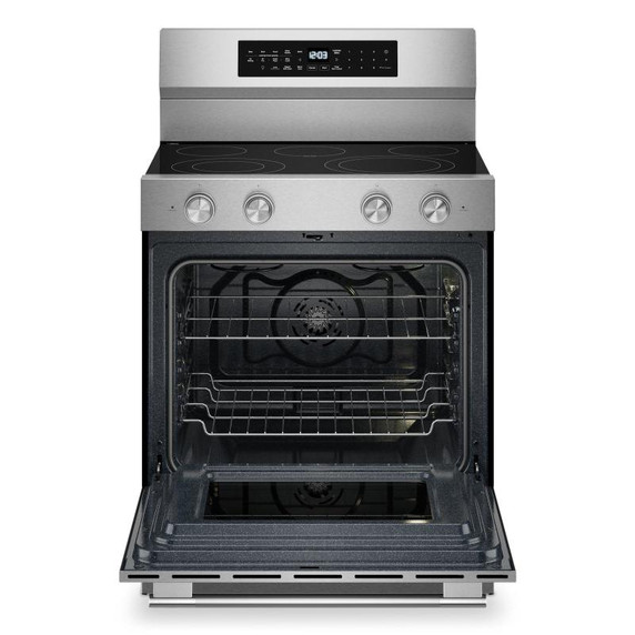 Kitchenaid® 5.3 Cu. Ft. Freestanding Electric Range with Convection Cooking Modes YKFES530SPS