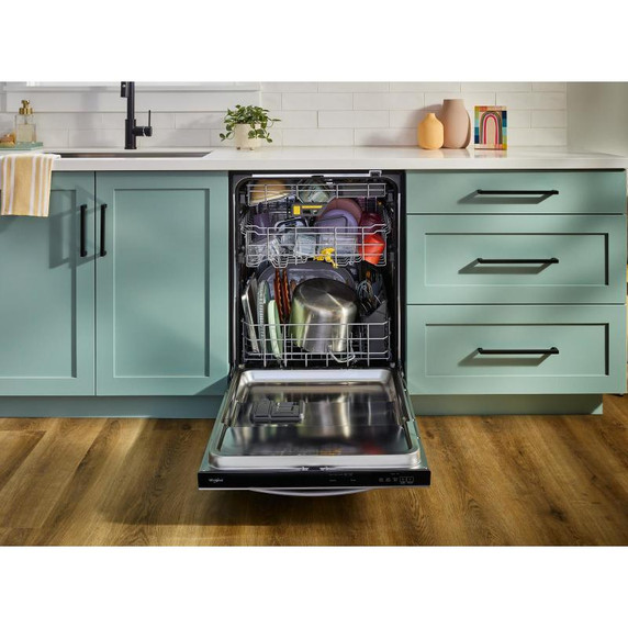 Whirlpool® 24-Inch Dishwasher with Total Coverage Wash Action and Auto Open Air Dry in Fingerprint Resistant Stainless Steel WDTS8024SZ