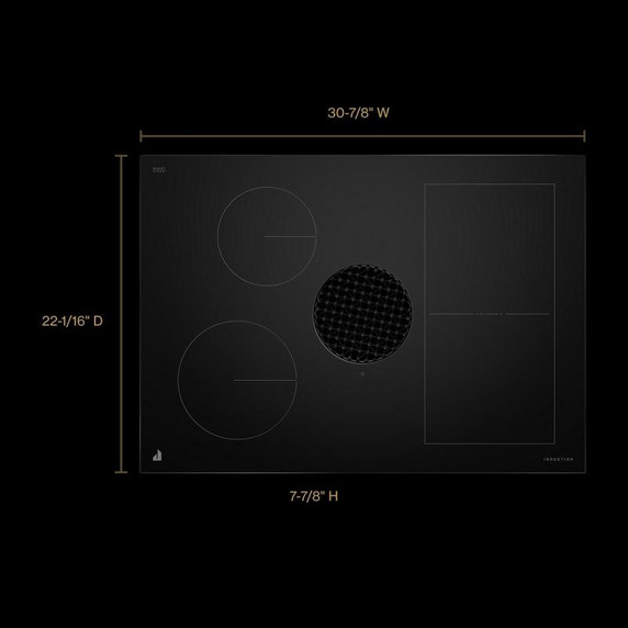 30" NextGen JennAir Downdraft Induction Cooktop JIDT730SBL