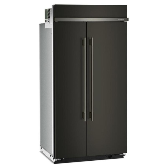 Kitchenaid® 25.5 Cu. Ft. 42" Built-In Side-by-Side Refrigerator with Platinum Interior KBSN742SBE Kitchenaid® 25.5 Cu. Ft. 42" Built-In Side-by-Side Refrigerator with Platinum Interior KBSN742SBE