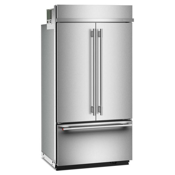 Kitchenaid® 24.2 Cu. Ft. 42"" Built-In French Door Bottom Mount Refrigerator with Platinum Interior KBFN542SPS Kitchenaid® 24.2 Cu. Ft. 42"" Built-In French Door Bottom Mount Refrigerator with Platinum Interior KBFN542SPS