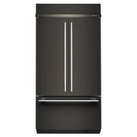 Kitchenaid® 24.2 Cu. Ft. 42" Built-In French Door Bottom Mount Refrigerator with Platinum Interior KBFN542SBE
