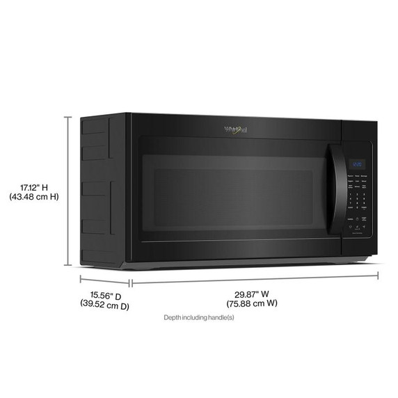 Whirlpool® 1.9 cu ft. Over the Range Microwave with Sensor Cooking Technology - 900 Watts YWMMS3230SB