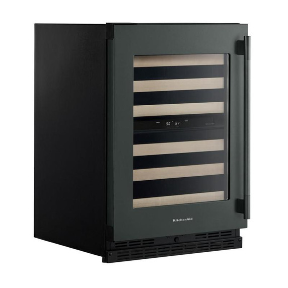 Kitchenaid® 24" Undercounter Wine Cellar with Full-Extension Wood-Front Racks KUWL524SJP Kitchenaid® 24" Undercounter Wine Cellar with Full-Extension Wood-Front Racks KUWL524SJP