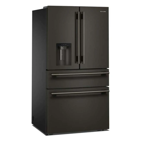Kitchenaid® 29 cu. ft. French Door Refrigerator with Exterior Water and Ice and FreshChill™ Full-Width Refrigerated Drawer KRMF436SBE