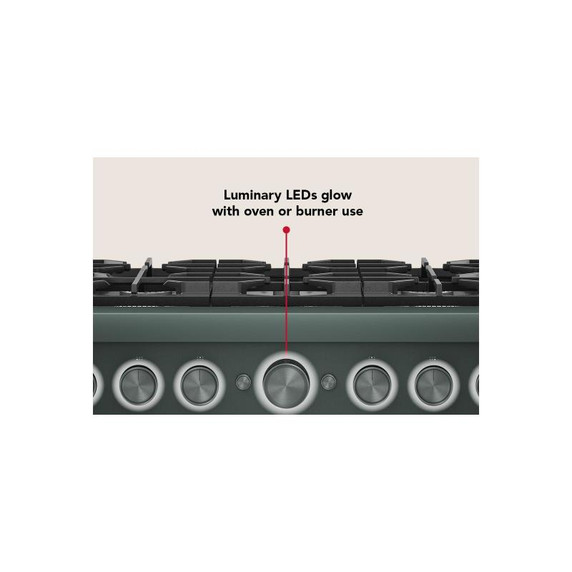 KitchenAid® 36-Inch 6 Burner Commercial-Style Dual Fuel Range with No Preheat Air Fry Mode KFDS936SJP