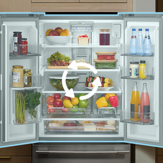Kitchenaid® 20 cu. Ft. 30-Inch Width Standard Depth French Door Refrigerator with PrintShield® Finish and Interior Dispense KRFF330SPS