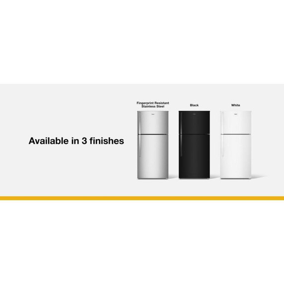Whirlpool® 30-inch Wide Top Freezer Refrigerator with Total Coverage Cooling- 19 Cu. Ft. WRTX7419SZ