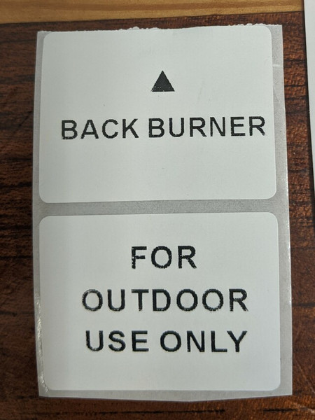 Compact BBQ sticker set