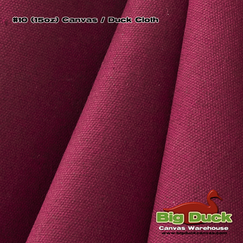 #10 (15oz) Cotton Duck / Canvas - Burgundy Wholesale