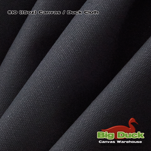 #10 (15oz) Cotton Canvas / Duck Cloth - Black Wholesale Fabric