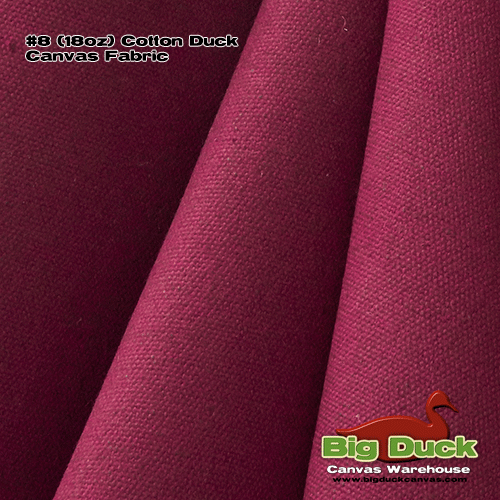 #8/60" Wholesale Canvas Fabric / Cotton Duck - Burgundy